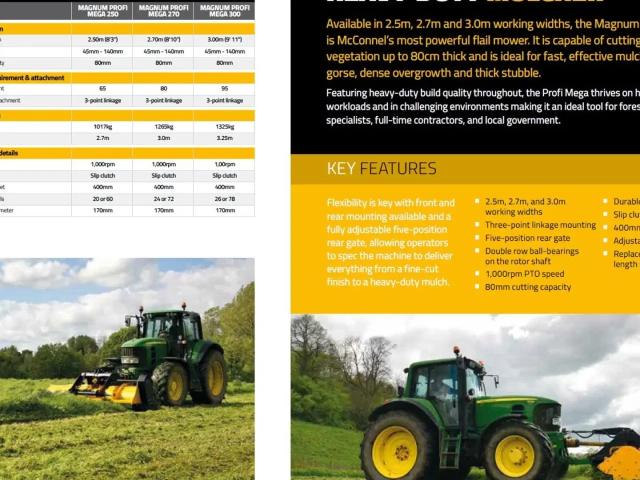 Billede 8 - McConnel Magnum Profi Mega 300 HD-rotor er standard