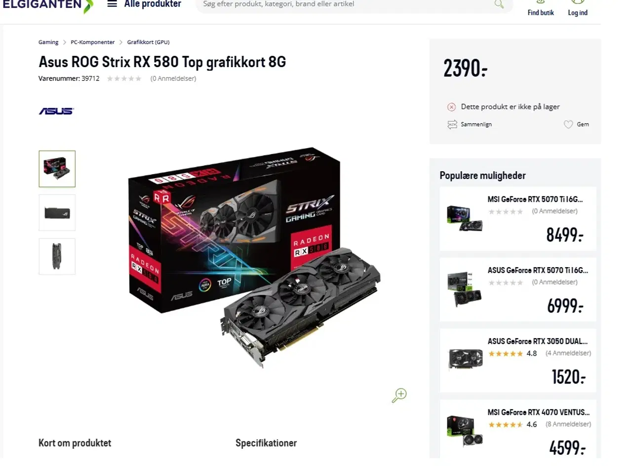 Billede 3 - ASUS RGB Gamer Pc+24" Skærm