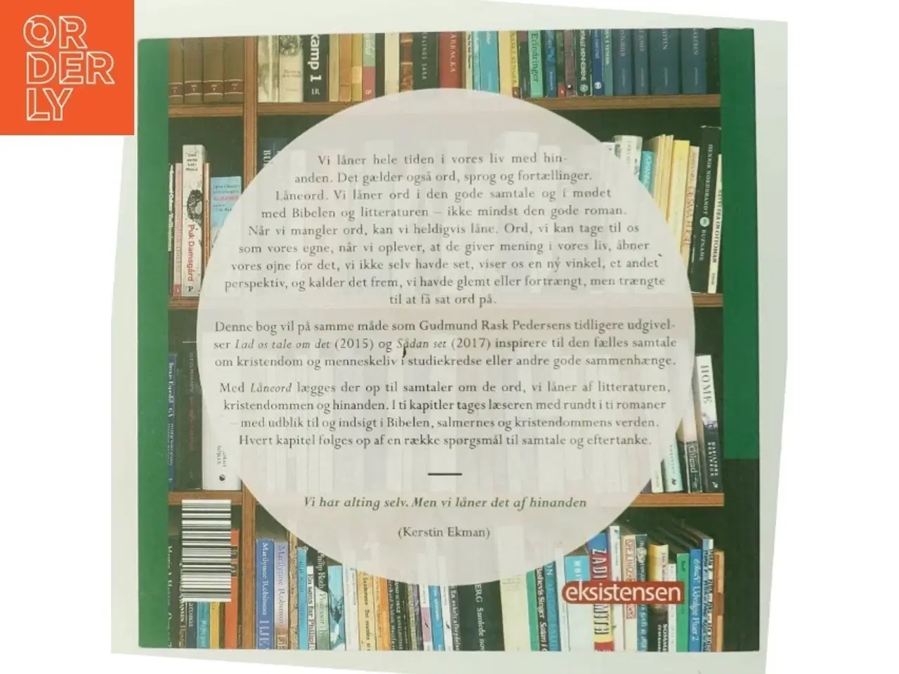 Billede 3 - Låneord : en samtalebog om litteratur, kristendom og menneskeliv af Gudmund Rask Pedersen (Bog)