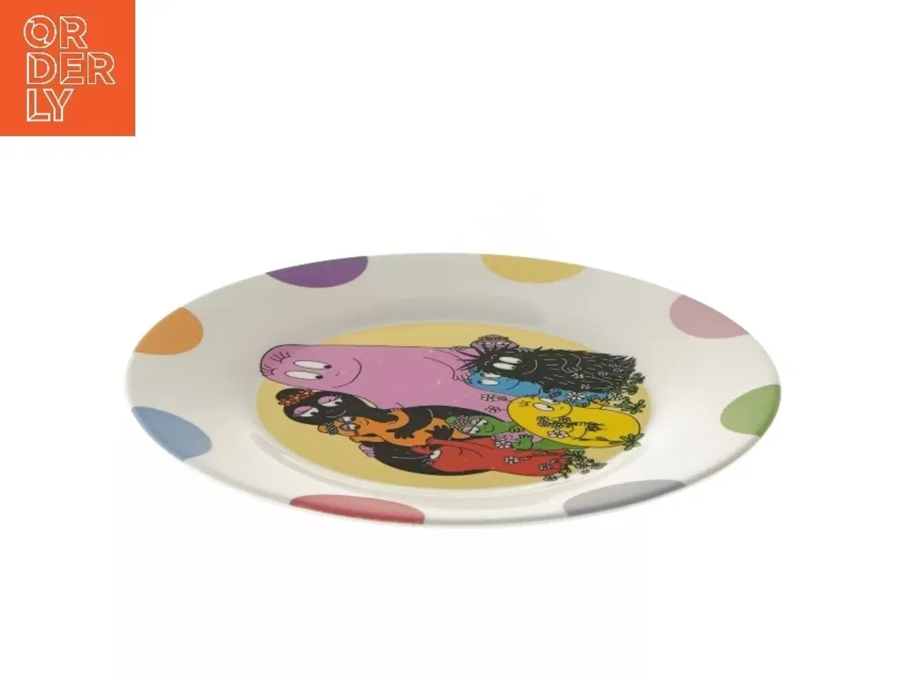 Billede 3 - Børnetallerken med Barbapapa motiv (str. Ø 20 cm)