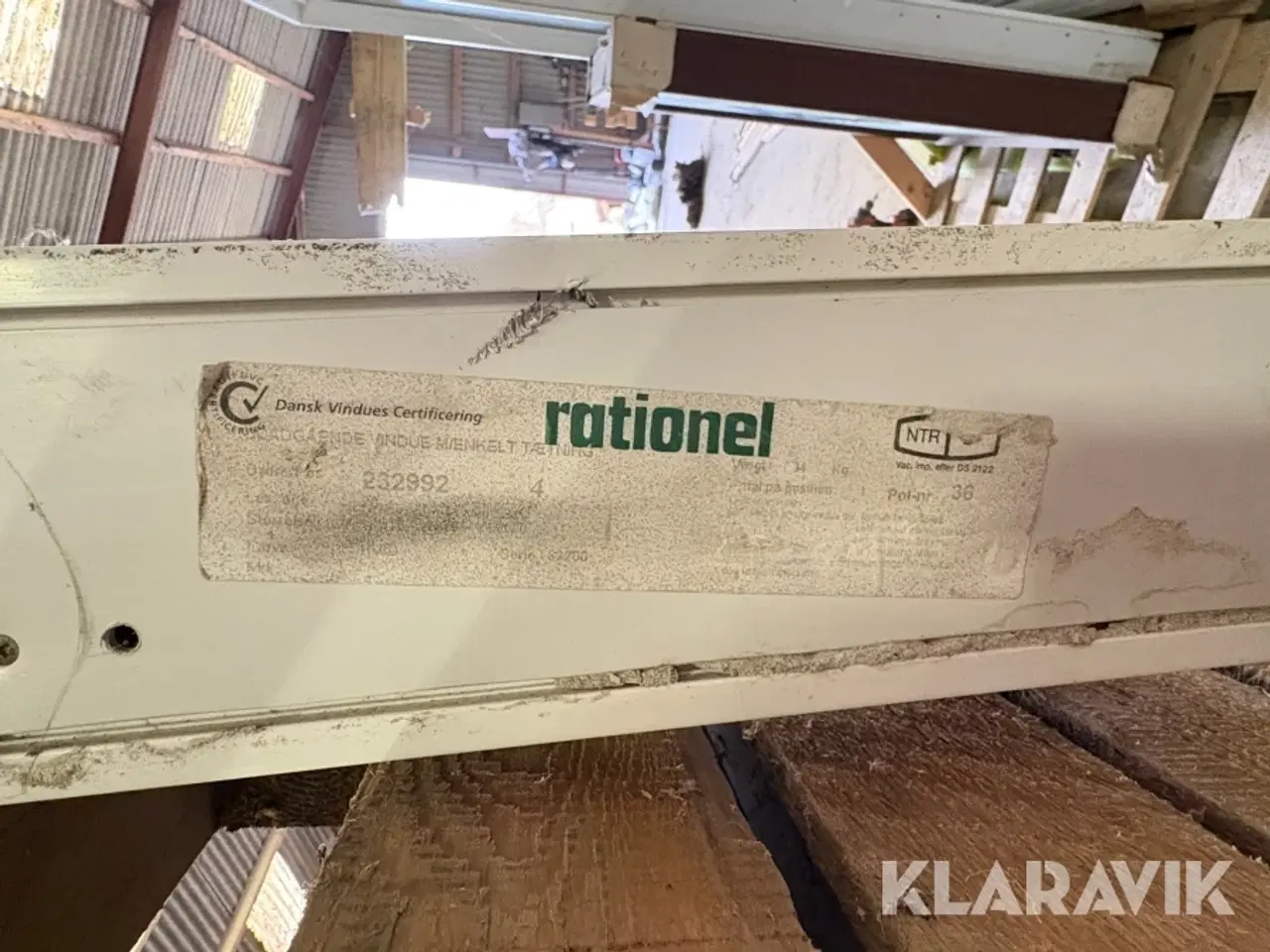 Billede 11 - Udadgående vindue M/enkelt tætning Rationel Ukendt