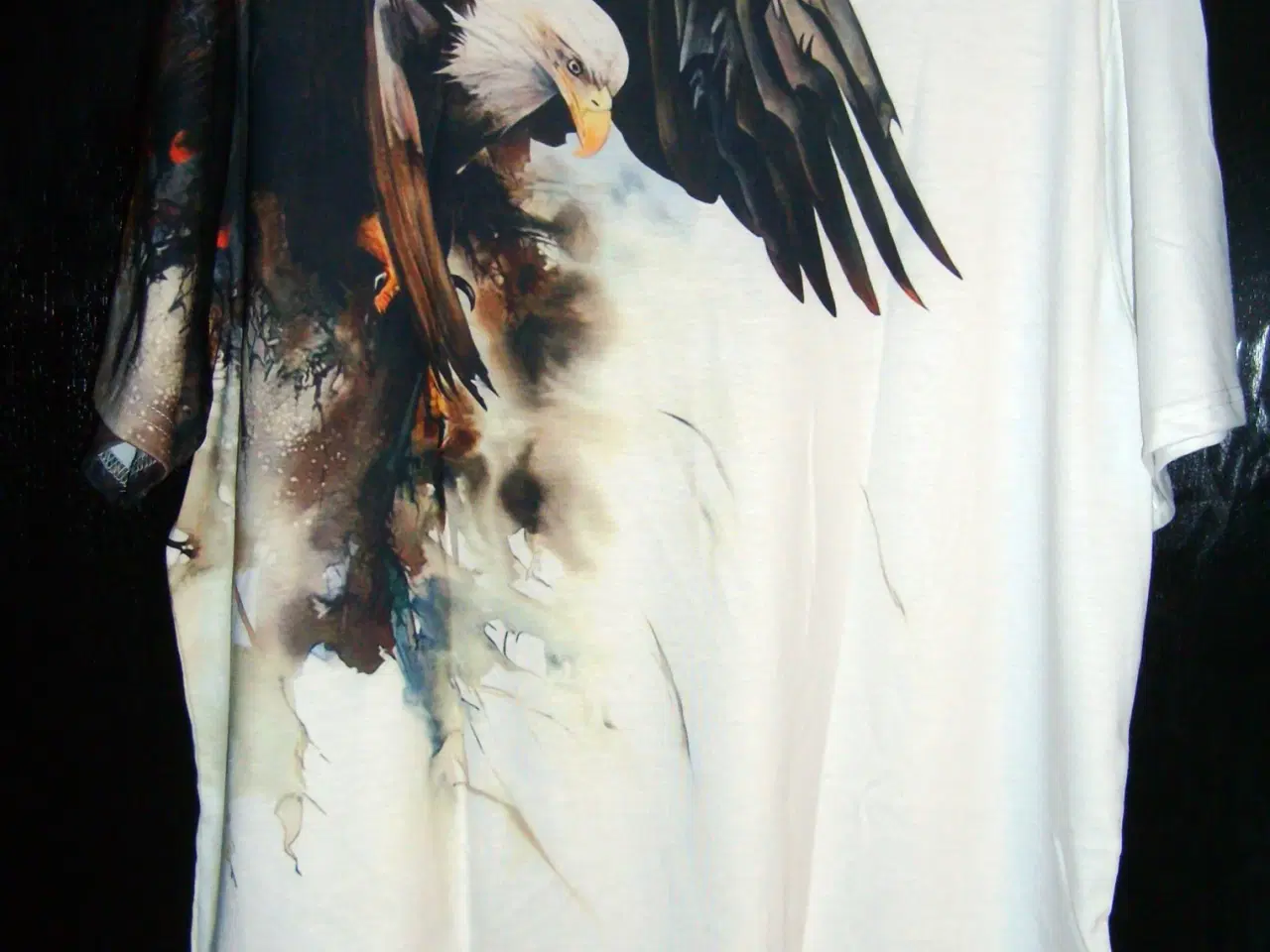 Billede 2 - Hvid ørne T-shirt / langærmet bluse / hættetrøje