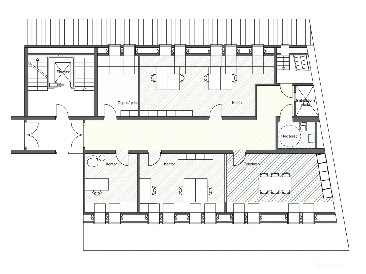 Billede 7 - Markant og eksponeret kontorhus med nem adgang til offentlig transport og parkeringsmuligheder