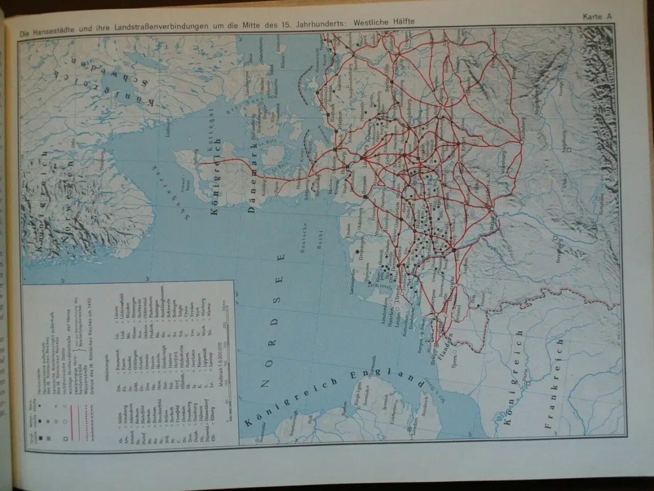 Billede 5 - hansische handelsstrassen - atlas. tysk tekst, von