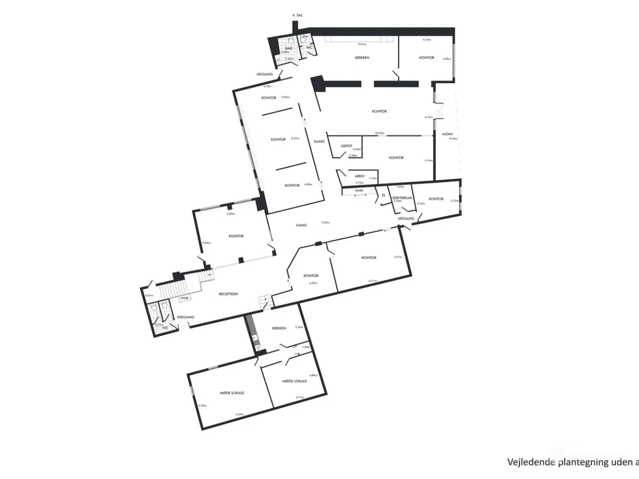 Billede 9 - 779 m² LEJEMÅL & 50 m² tagterrasse. Eksklusivt lejemål med udsigt over byens tage