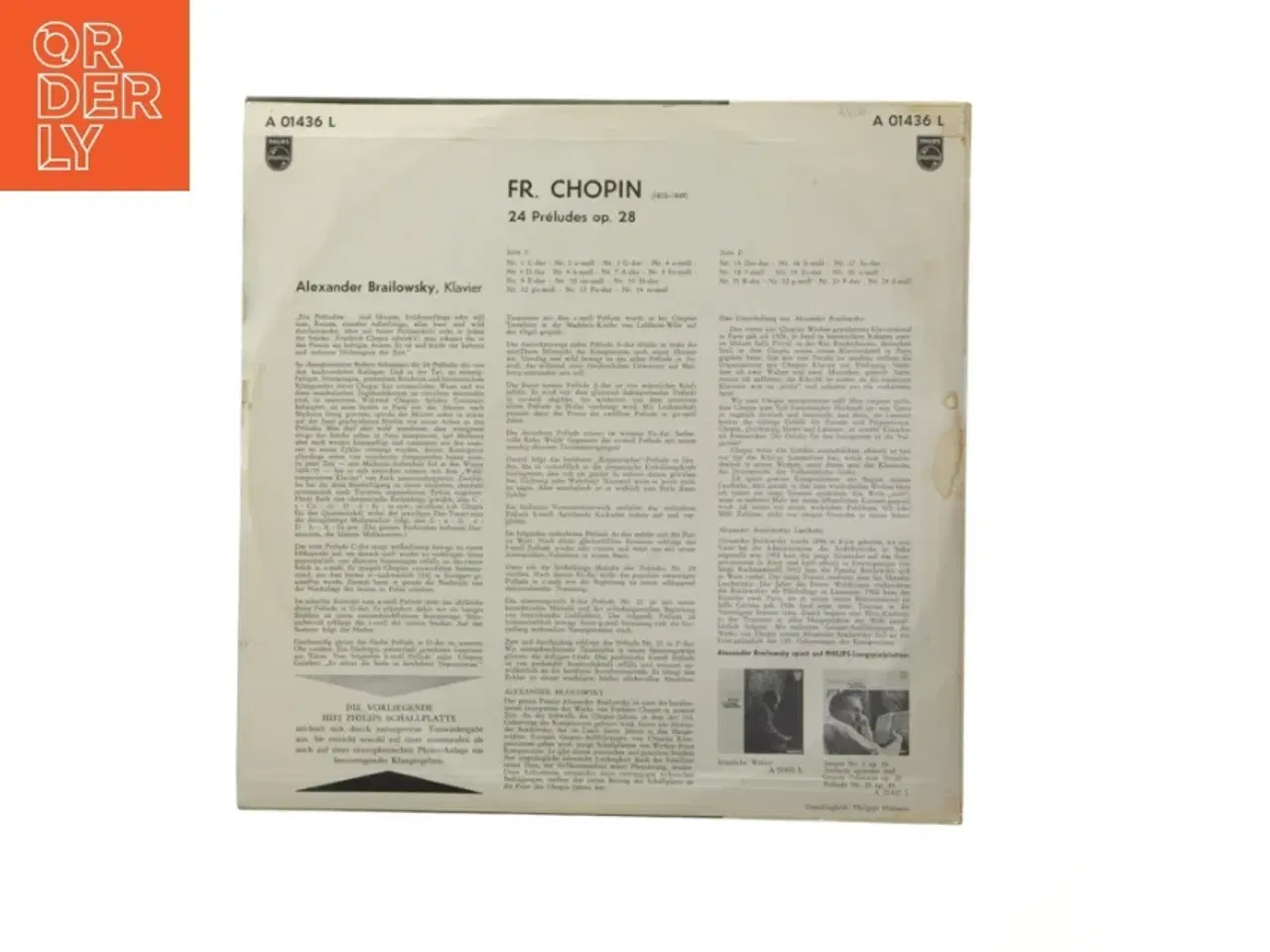 Billede 3 - Chopin 24 Préludes Op. 28 LP fra Philips