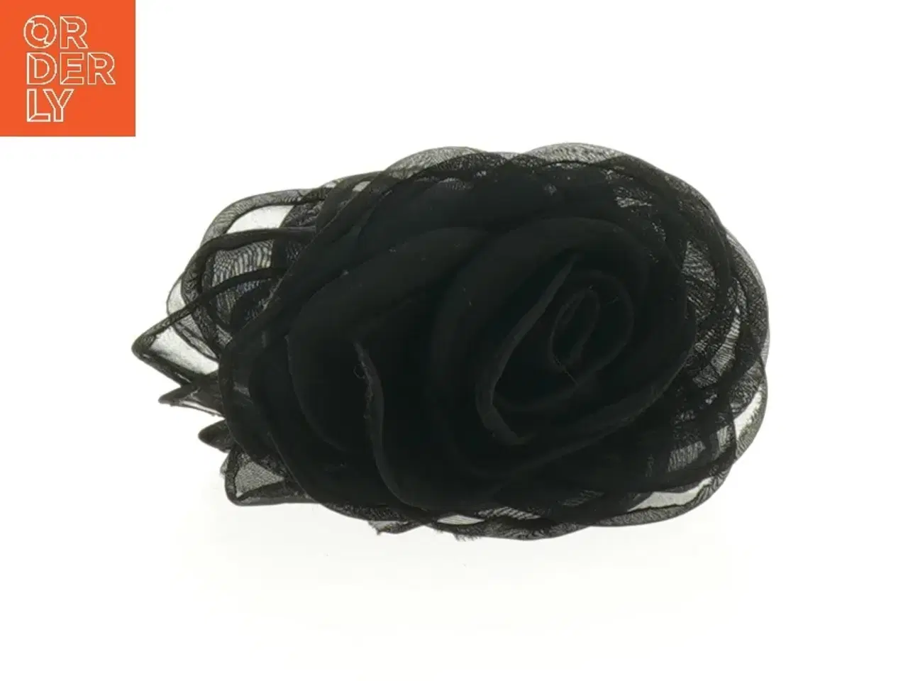 Billede 1 - Sort hårklemme med blomst