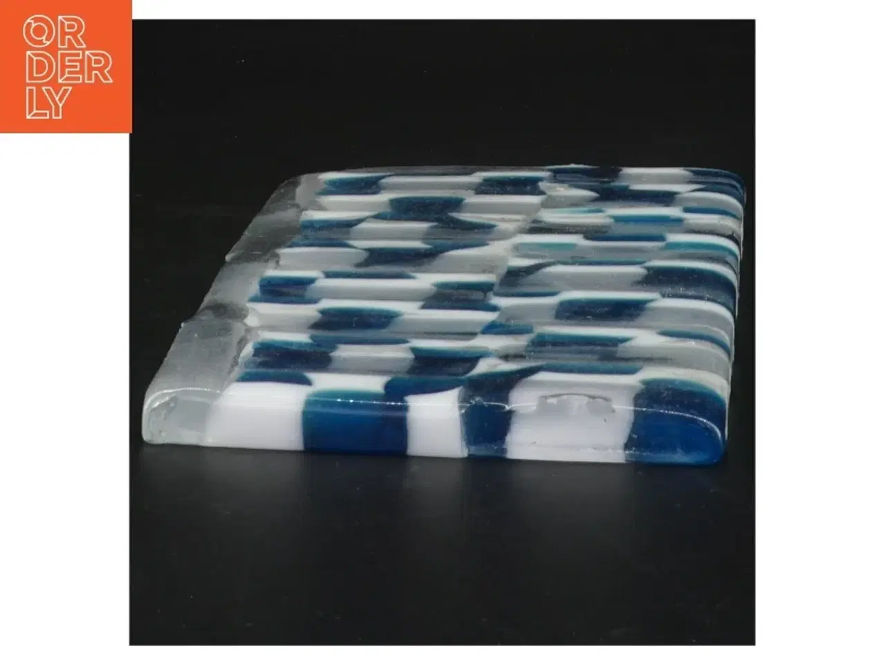 Billede 3 - Glasplade med mønster (str. 19x12 cm)