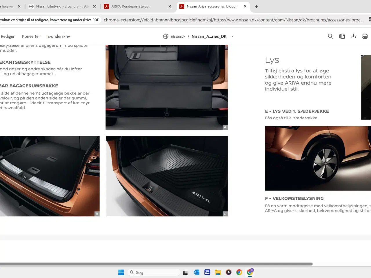 Billede 1 - Babagerumsmåtte org. vendbar Nissan ariya