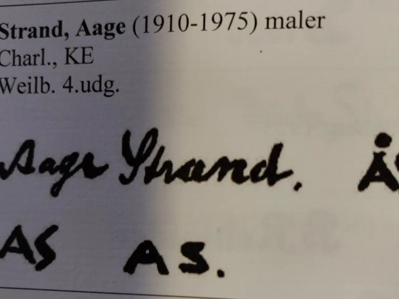 Billede 4 - AAGE STRAND ( 1910-1975 ) oliemaleri