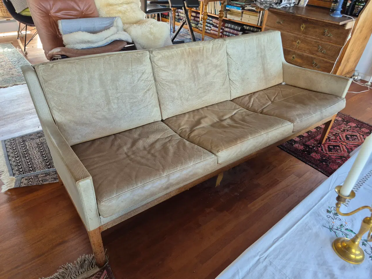 Billede 2 - Retro Kai Lyngfeld Larsen læder2,3 sofa+stol