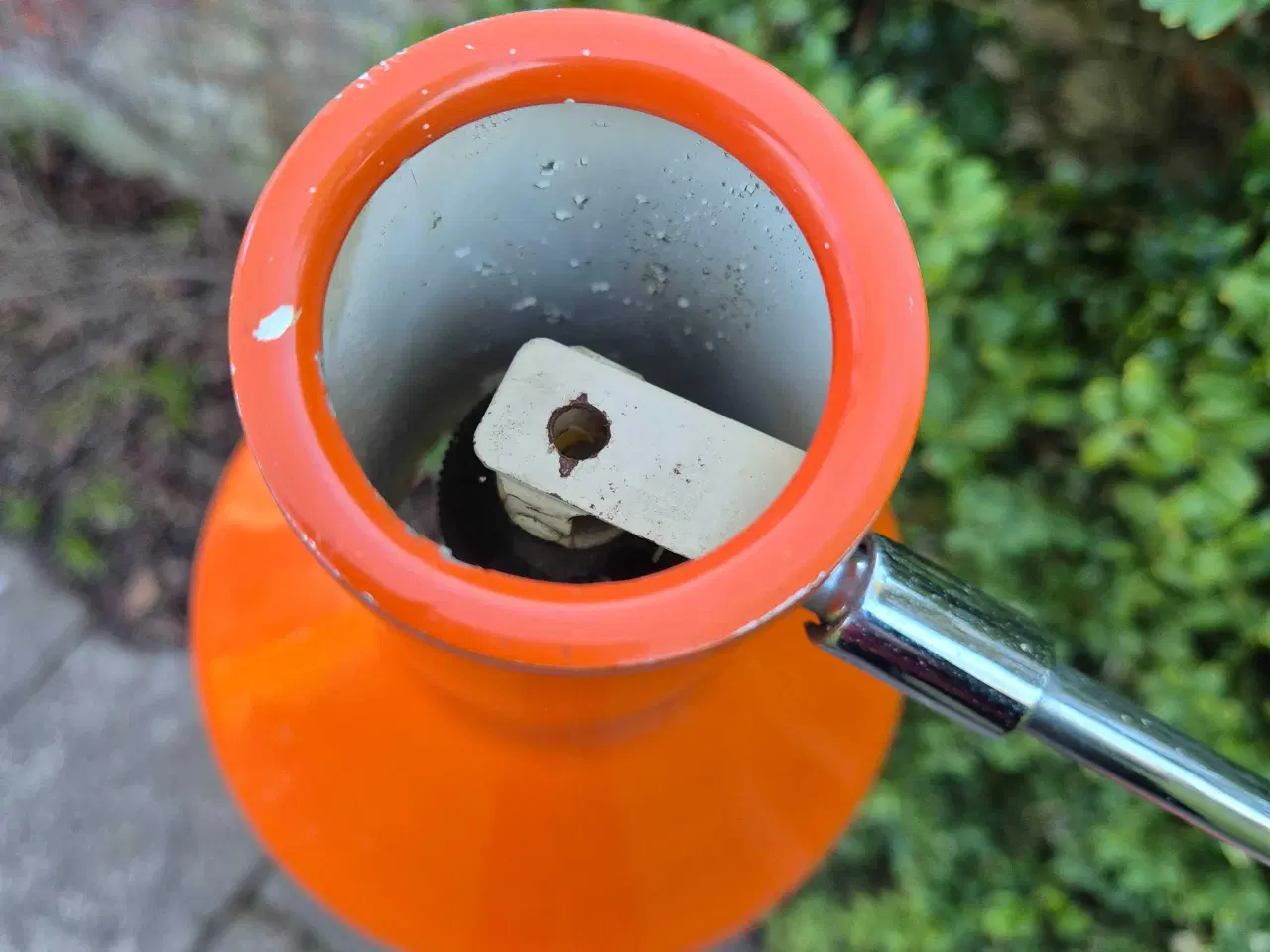 Billede 10 - Usædvanlig orange gulvlampe med den rette patina