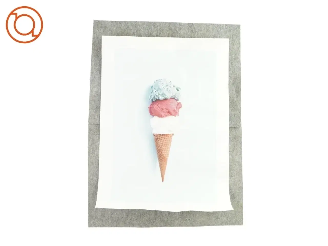 Billede 1 - Vægt plakat i pap af isvaffel