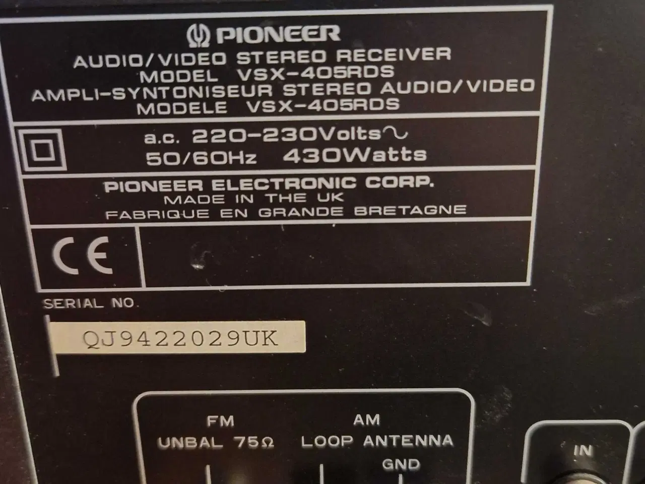 Billede 2 - Pioneer anlæg med CD