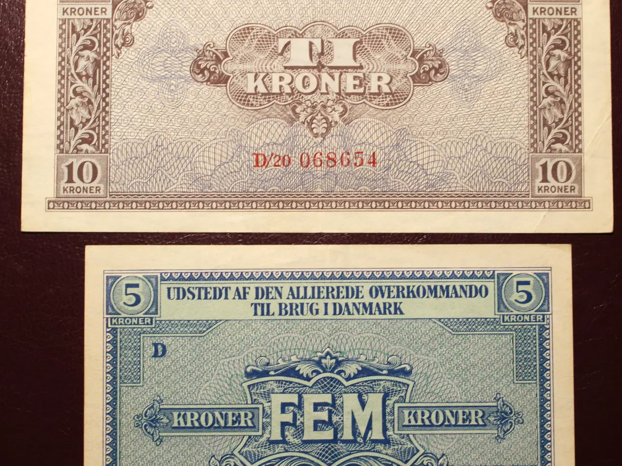 Billede 4 - 5 sedler, Den Allierede Overkommando, 1945
