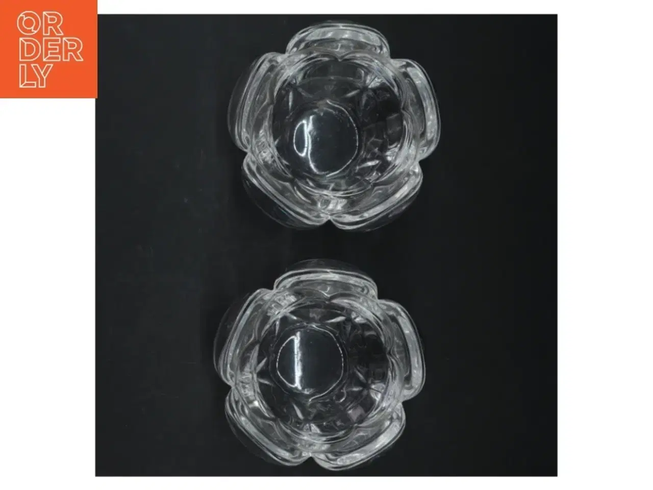 Billede 3 - Glas lysestager (str. H 9,5 cm, ø 12 cm)