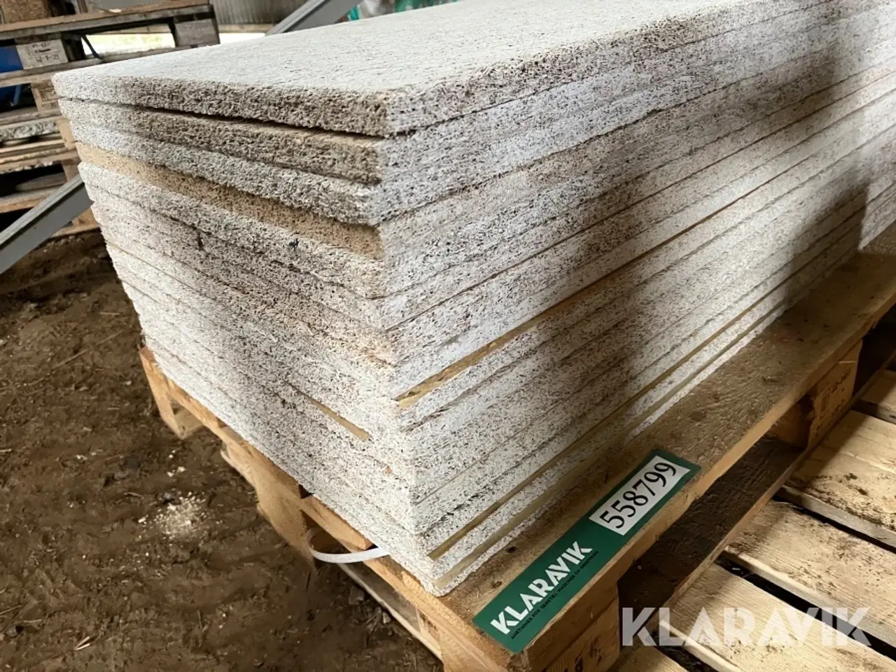 Billede 9 - Loftplader Træbeton hvid / fin - 16 styk