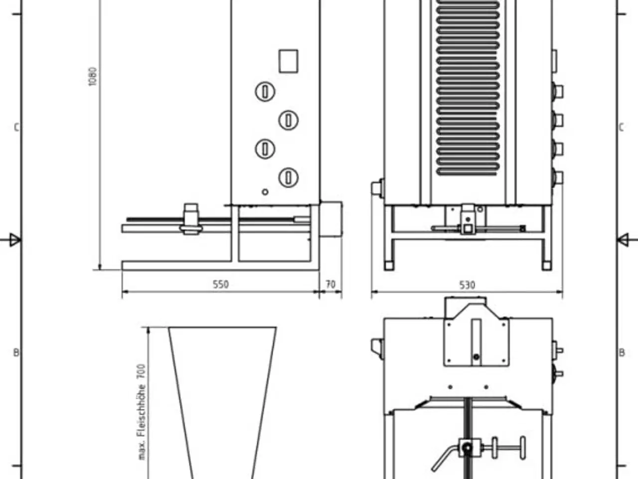 Billede 2 - Kebab & Shawarma grill til el – 70 kg kød
