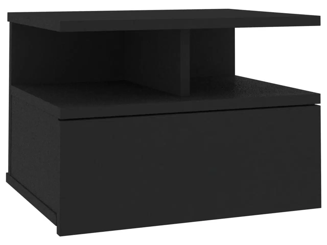 Billede 2 - Svævende natbord 40 x 31 x 27 cm spånplade sort