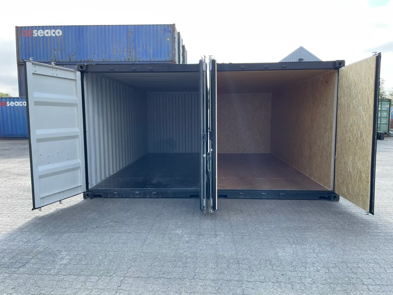 Billede 1 - NY SORT - 20 fods containere med eller uden isoler