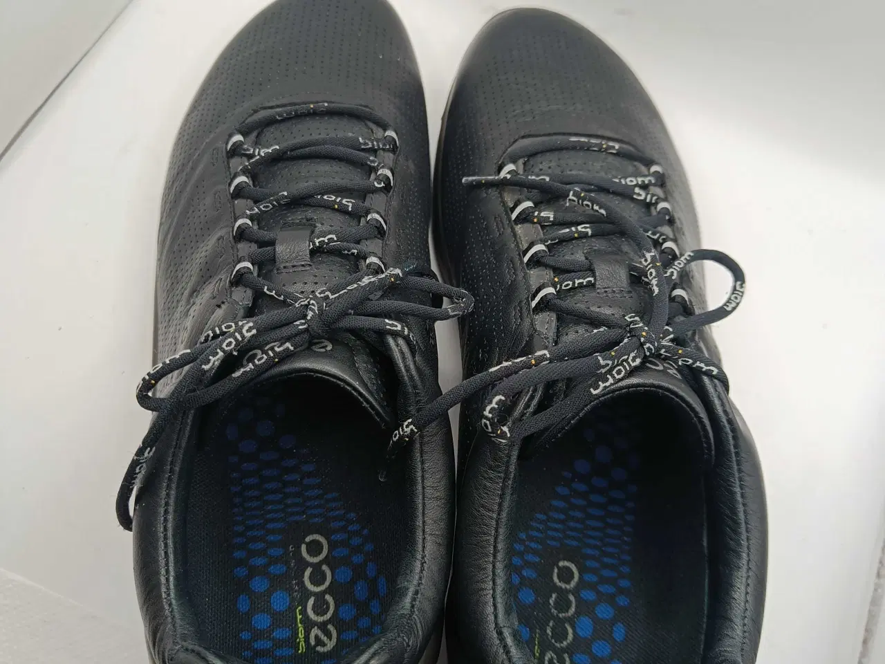 Billede 4 - Ecco sort læder sko 44str