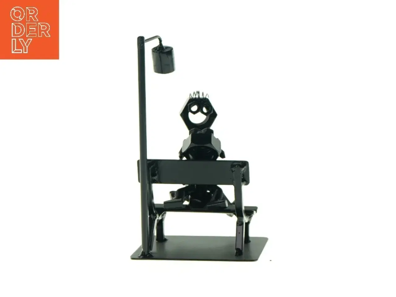 Billede 2 - Figur på bænk (str. LBH: 10x8x18 cm)