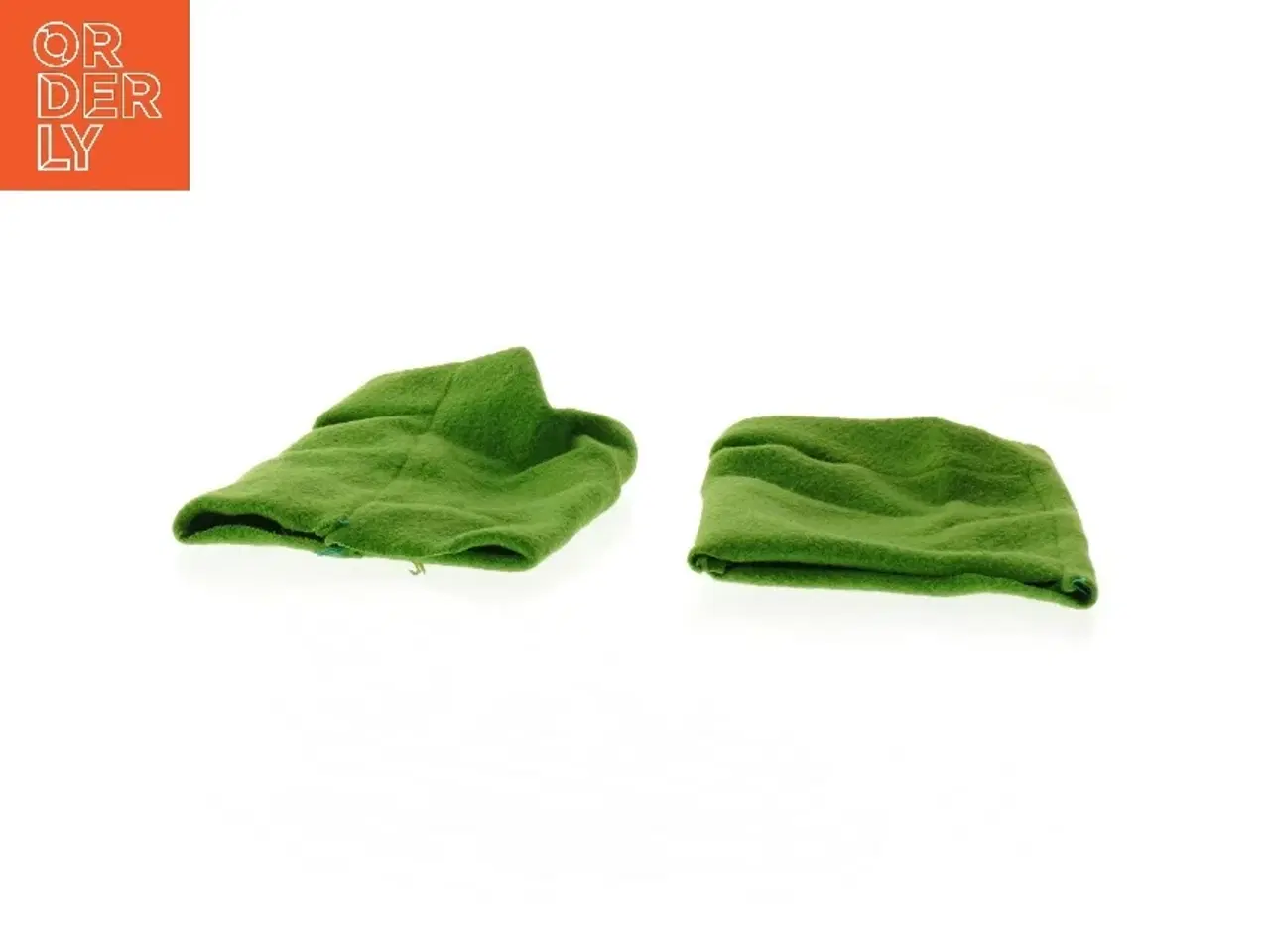 Billede 3 - Grønne fleece benvarmere (str. 16 x 10 cm)