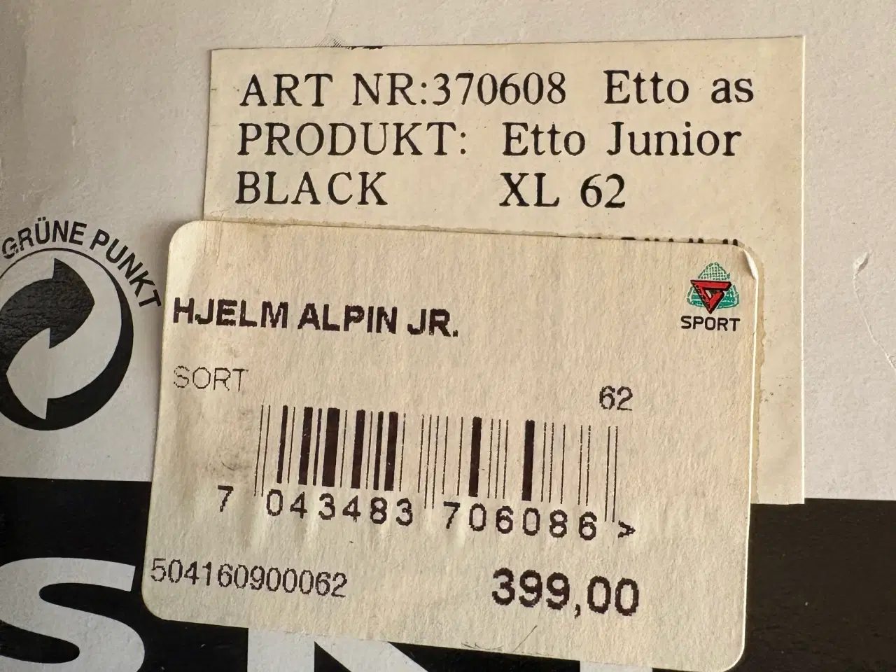 Billede 6 - Alpin junior skihjelm str. XL 62