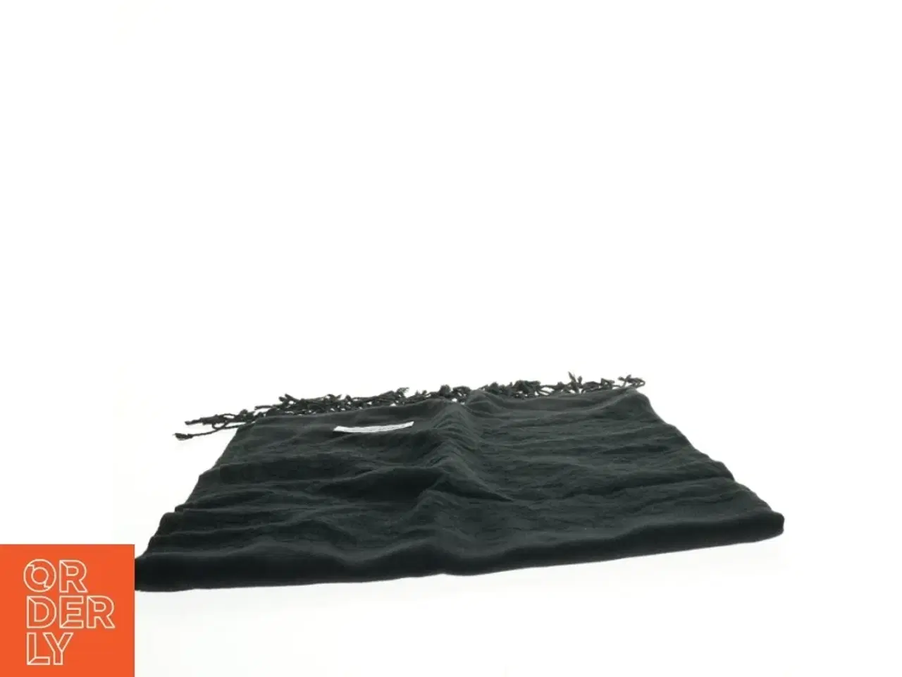 Billede 2 - Sort pashmina / cashmere tørklæde (str. 180 x 70)