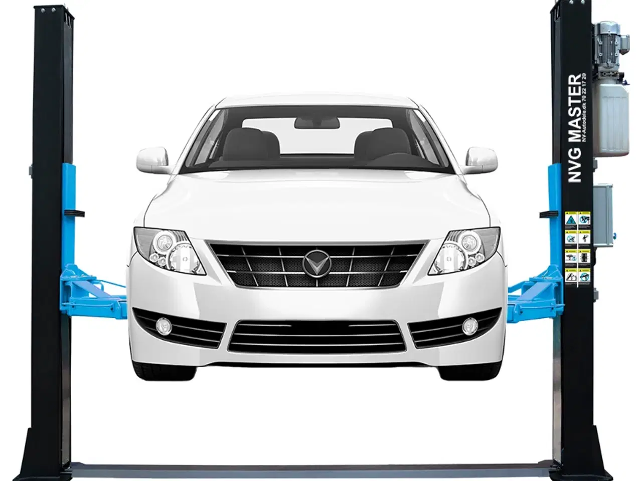 Billede 1 - Autolift 2 Søjlet 4000 kg lav køreoverrampe 3 cm