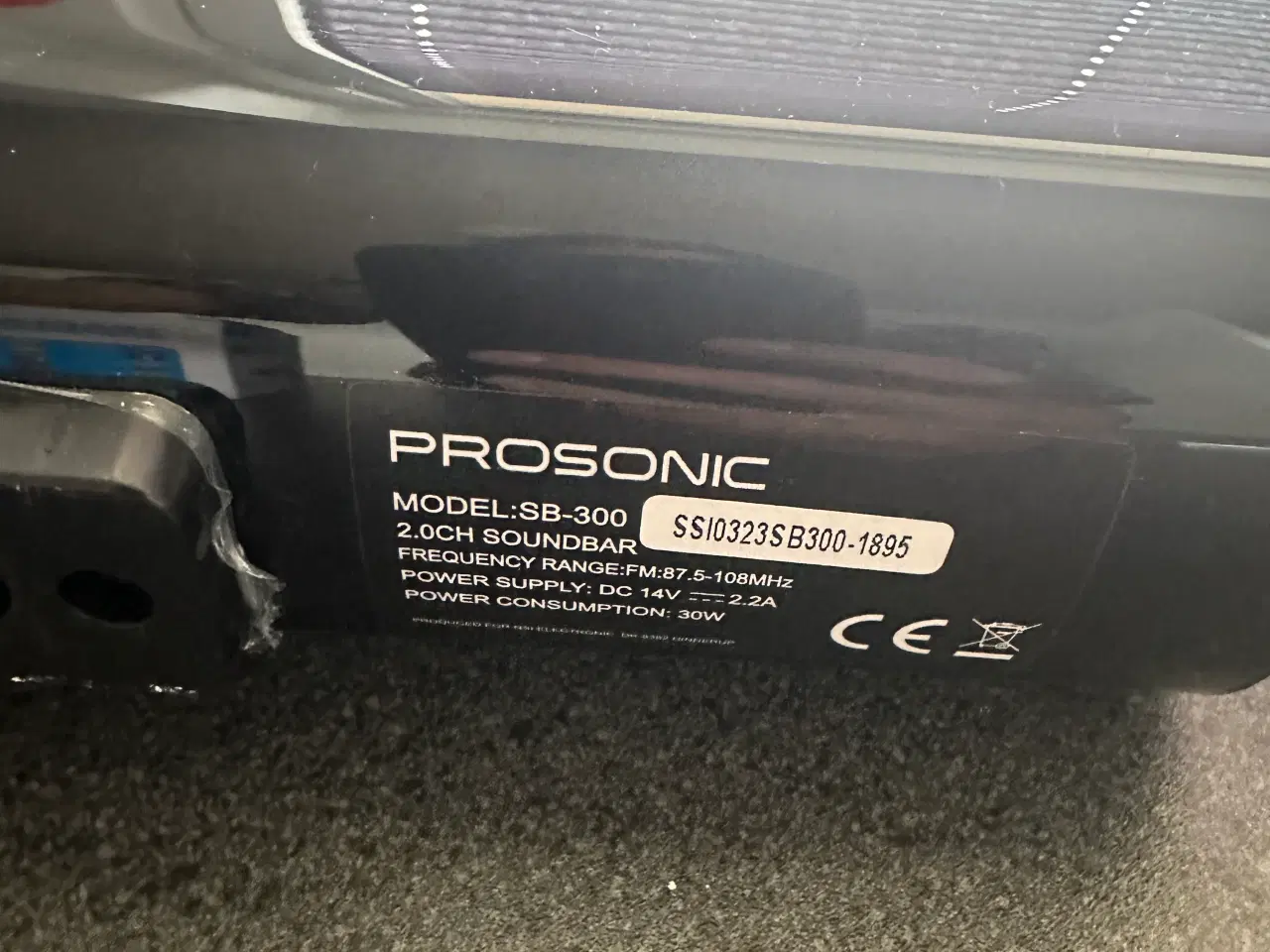 Billede 3 - prosonic soundbar model SB-300 2.och