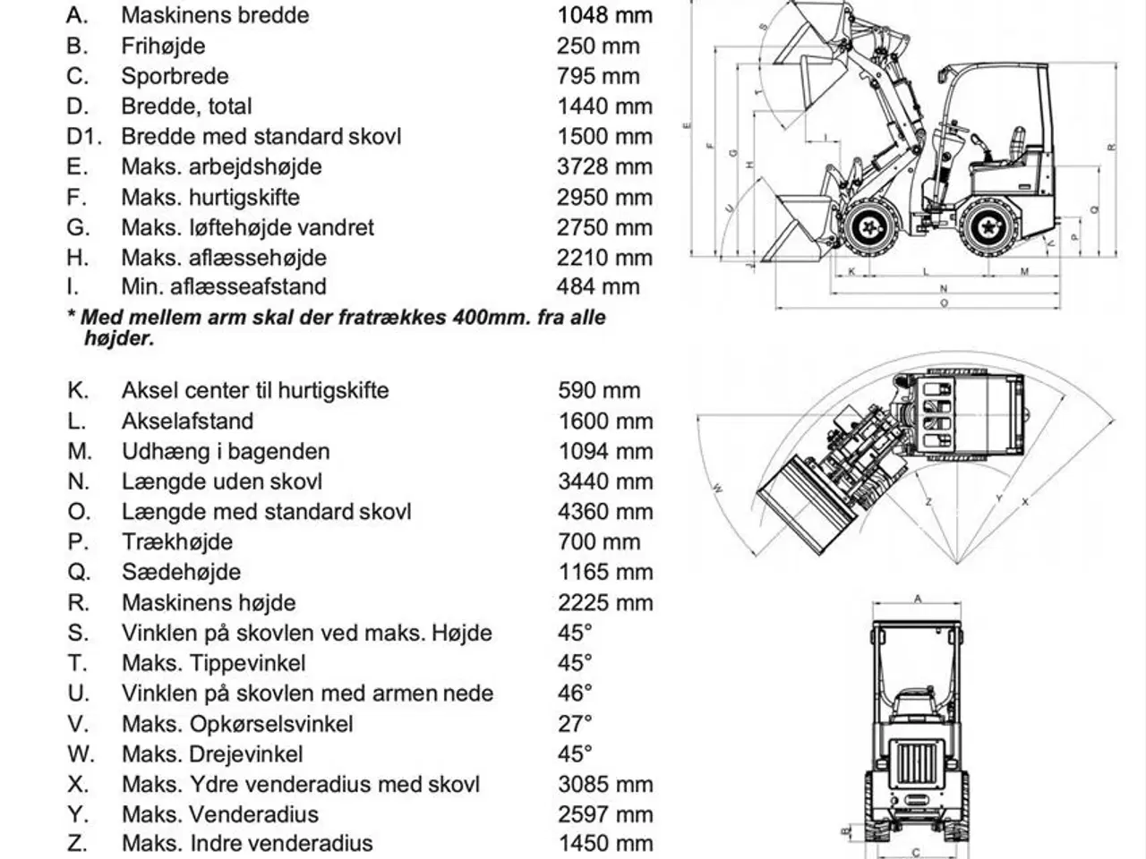 Billede 14 - Eurotrac W12S FABRIKSNY MED SKOVL OG PALLEGAFLER!