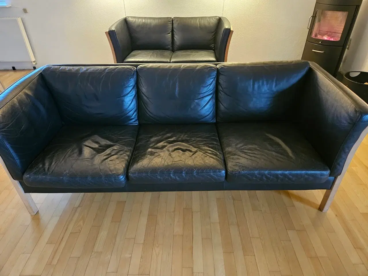 Billede 5 - 2 og 3 personers lædersofaer 