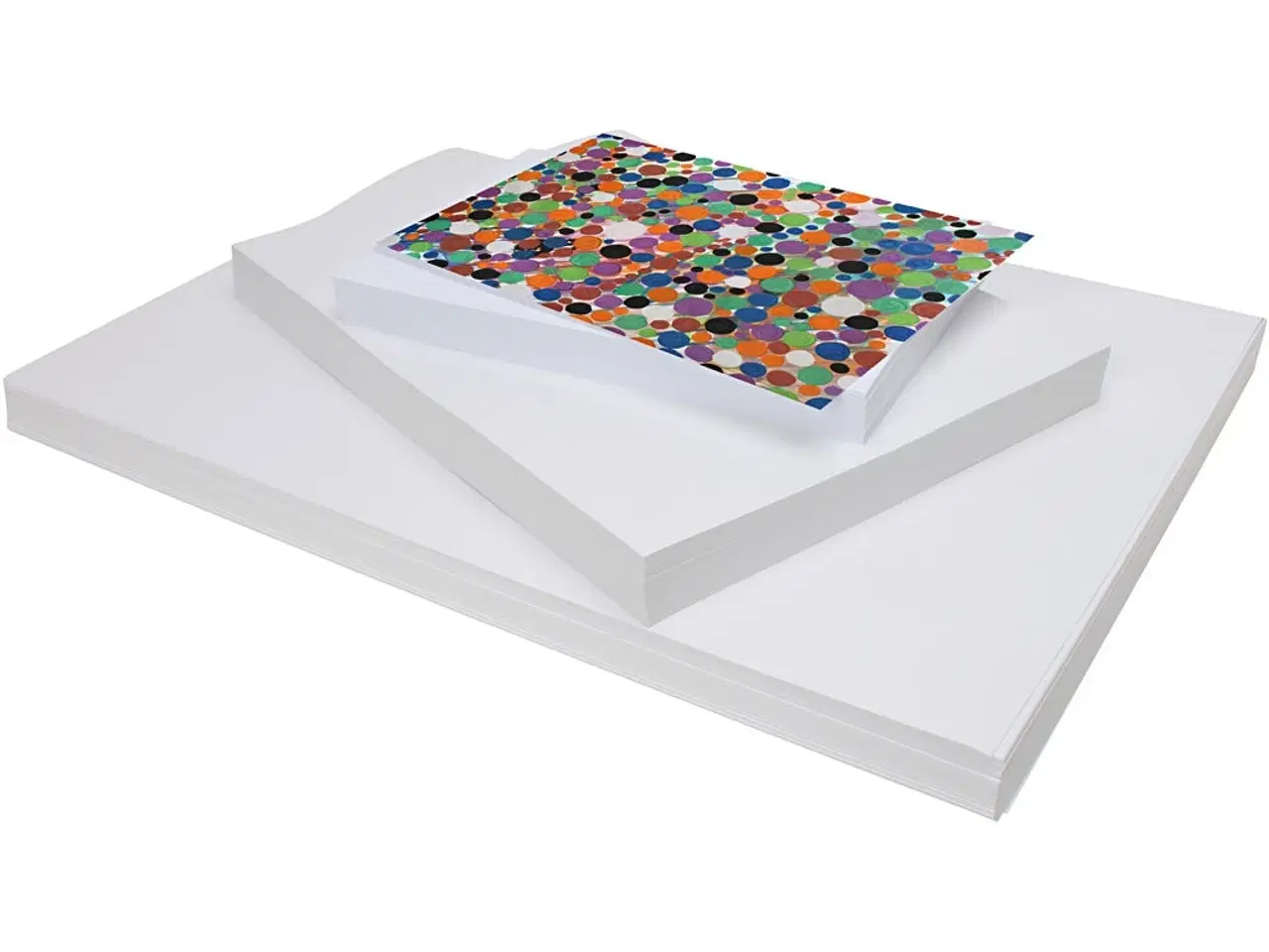 Billede 1 - Hvid Karton A2/A3/A4, 180 g, 300 ark - Bæredygtig Kvalitet