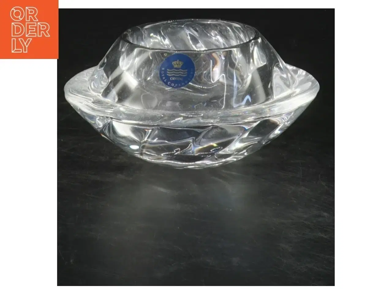 Billede 1 - Glas skål fra Royal Copenhagen (str. Ø 12x5 cm)