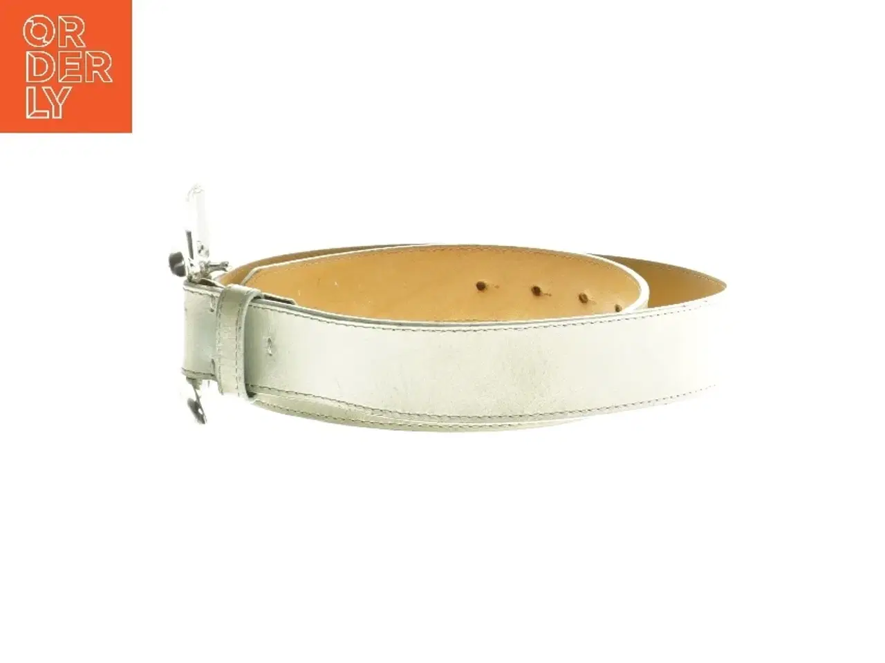 Billede 2 - Læderbælte med metallås fra Tiger Of Sweden (str. 85 cm)