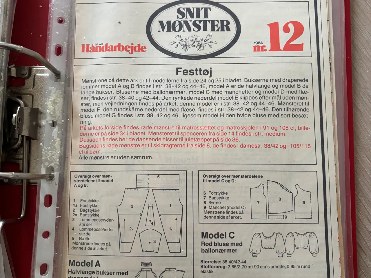 Billede 5 - Unik samling af Snitmønstre 