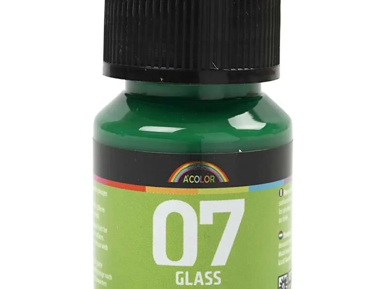 Billede 1 - A-Color Glass Brilliantgrøn 30ml - Lakmaling til Kreativitet