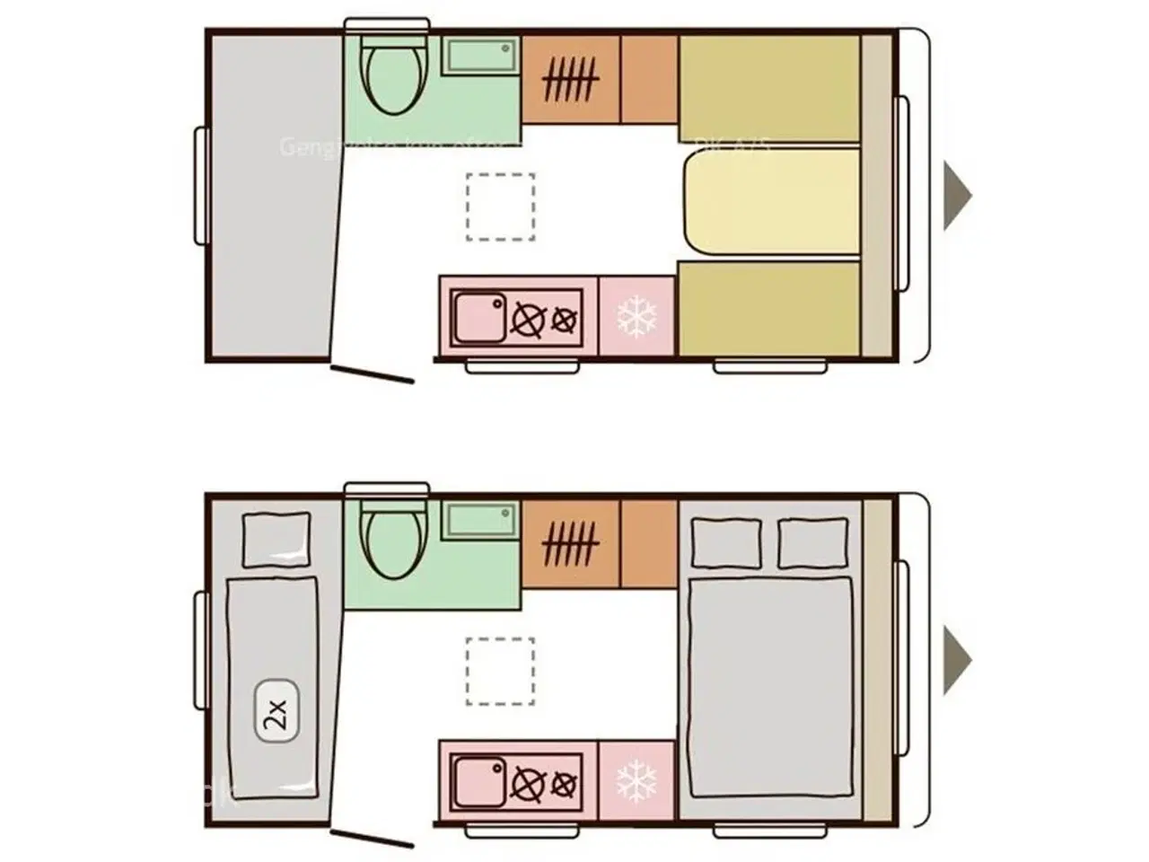Billede 10 - 2020 - Adria Aviva 400 DK Adria Aviva årg. 2020. 4 sovepladser, 4 siddepladser.