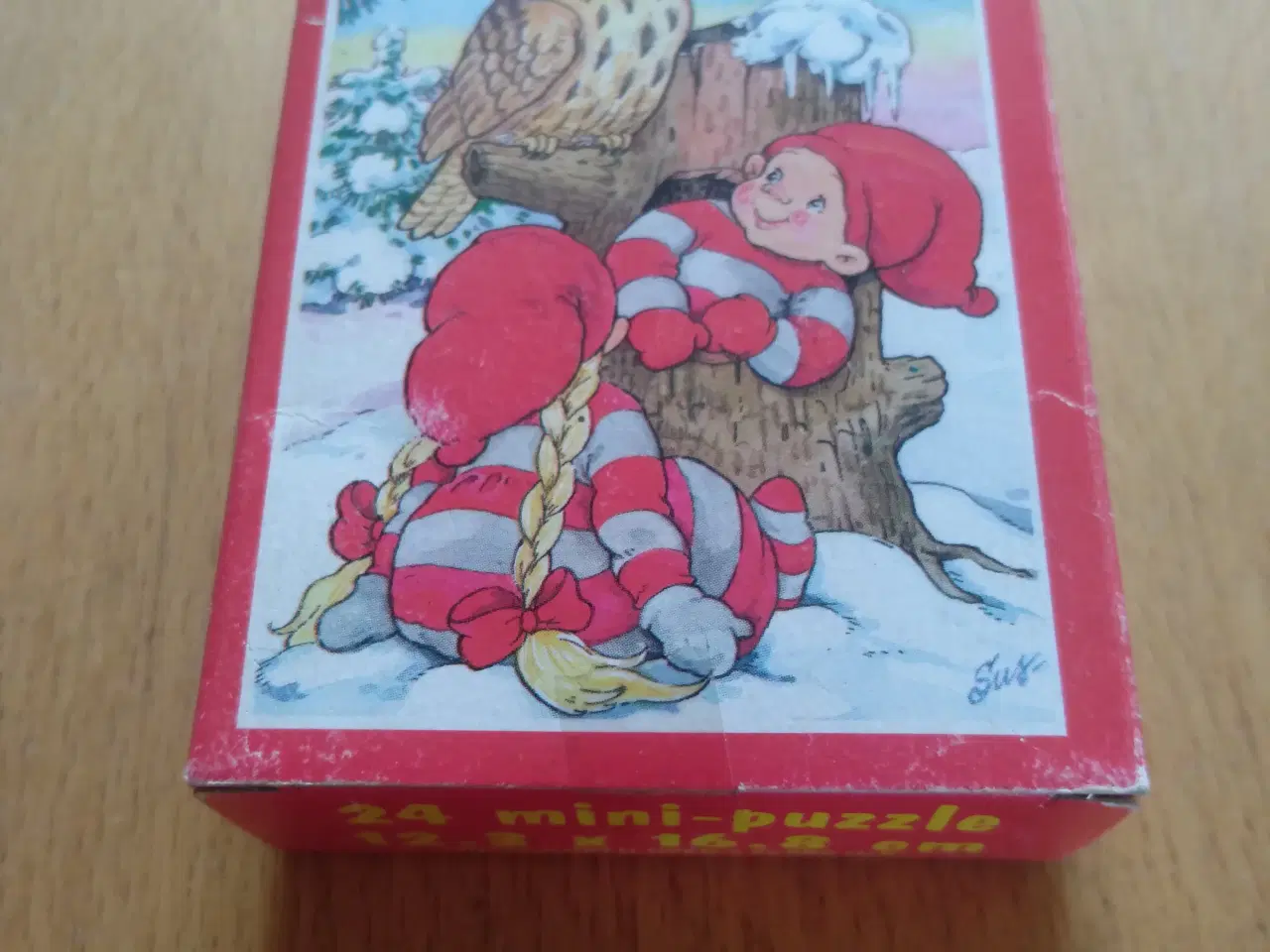 Billede 1 - Mini jule puslespil med 24 brikker