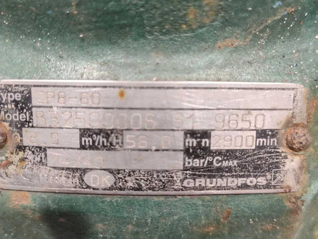 Billede 2 - Grundfos pumpe 8 m3 løftehøjde 56 m