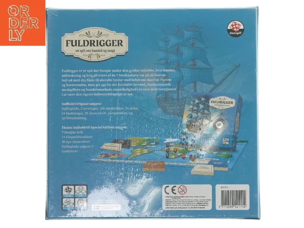 Billede 4 - Brætspil Fuldrigger (str. 27x8x27 cm)