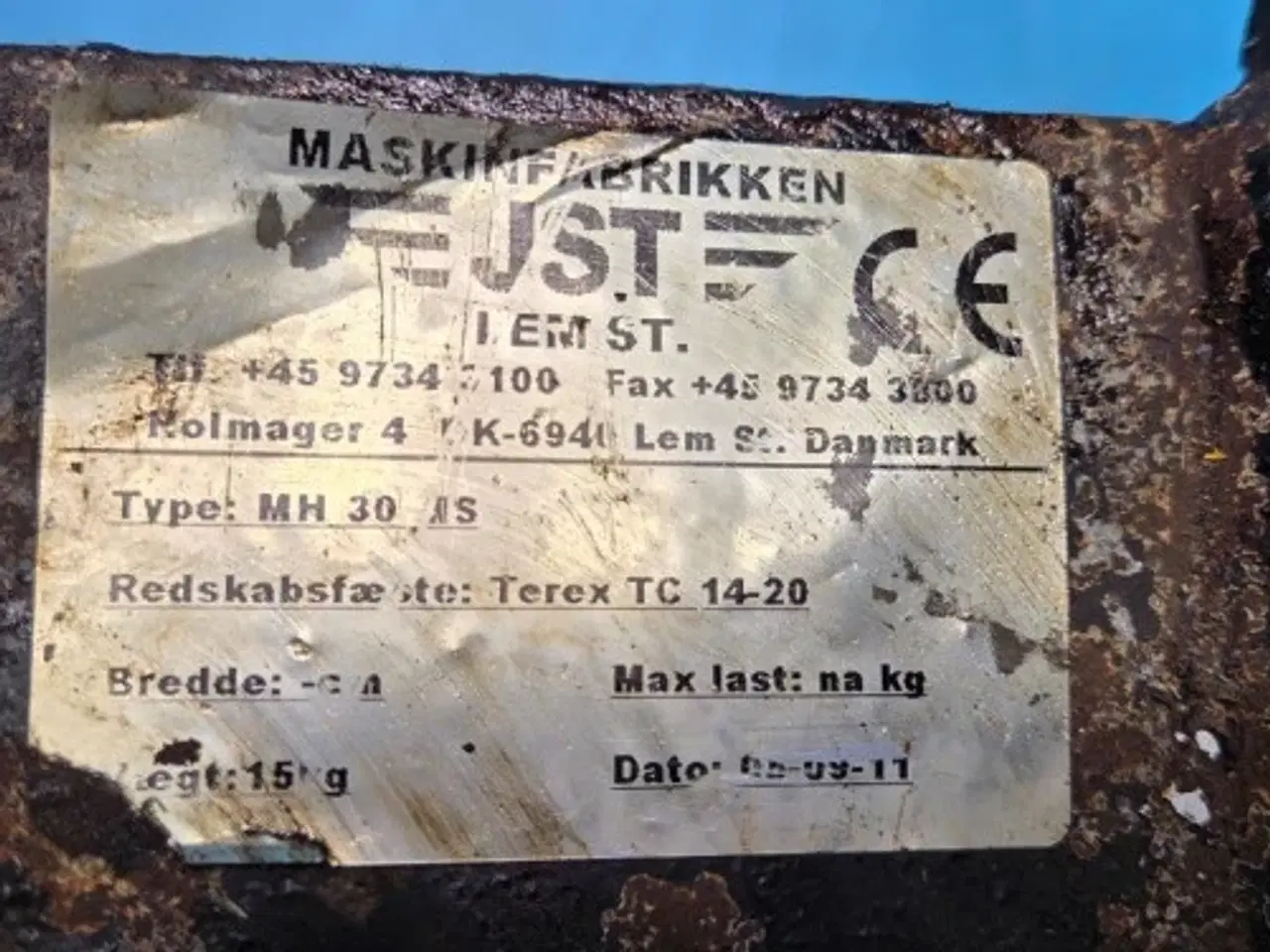 Billede 9 - Terex TC20 MH30 Mecanisk Hurtigskift