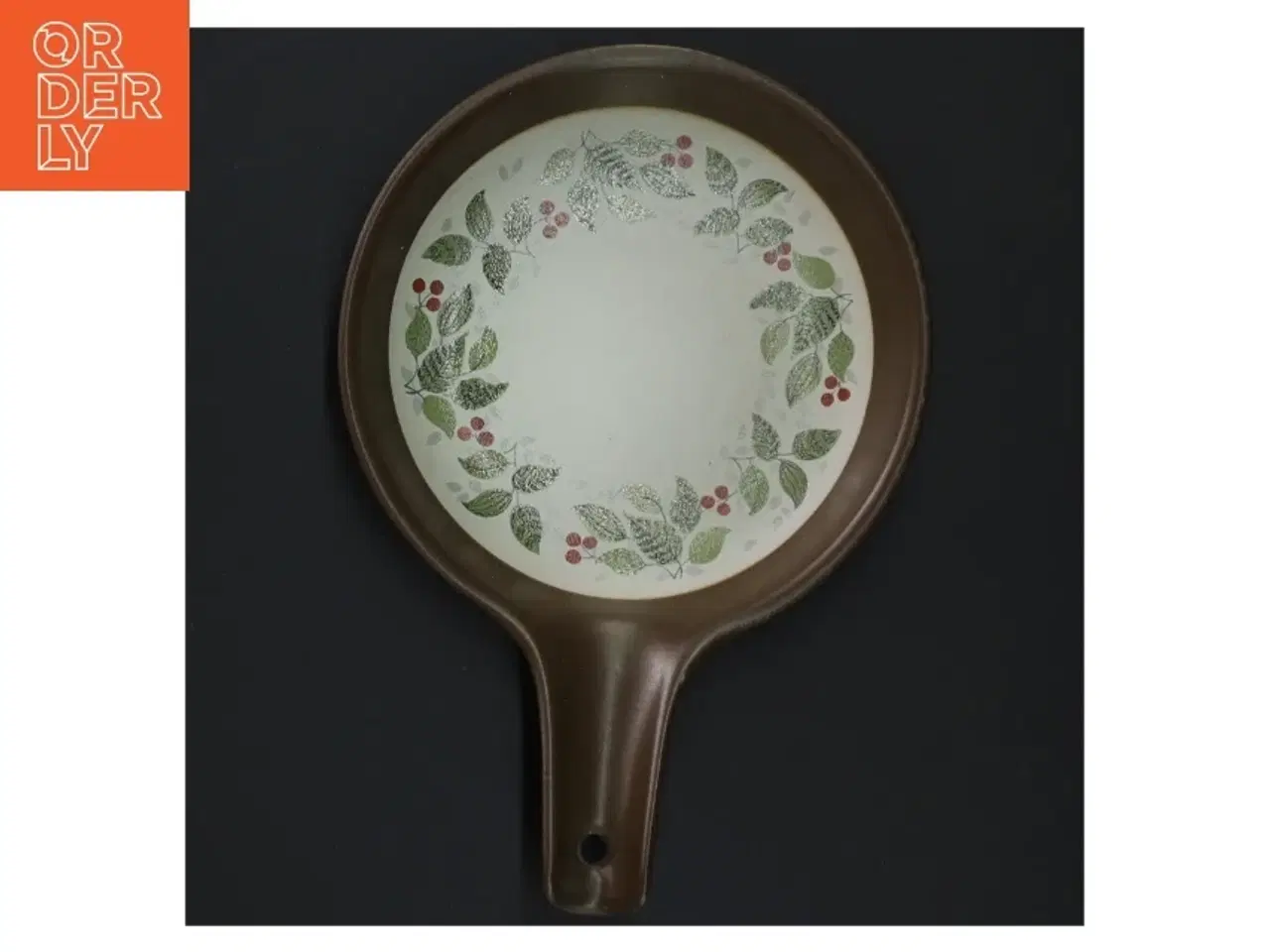 Billede 3 - Dekoreret keramisk serveringsfad med greb fra Dekor Brazil (str. Ø. 13 cm)
