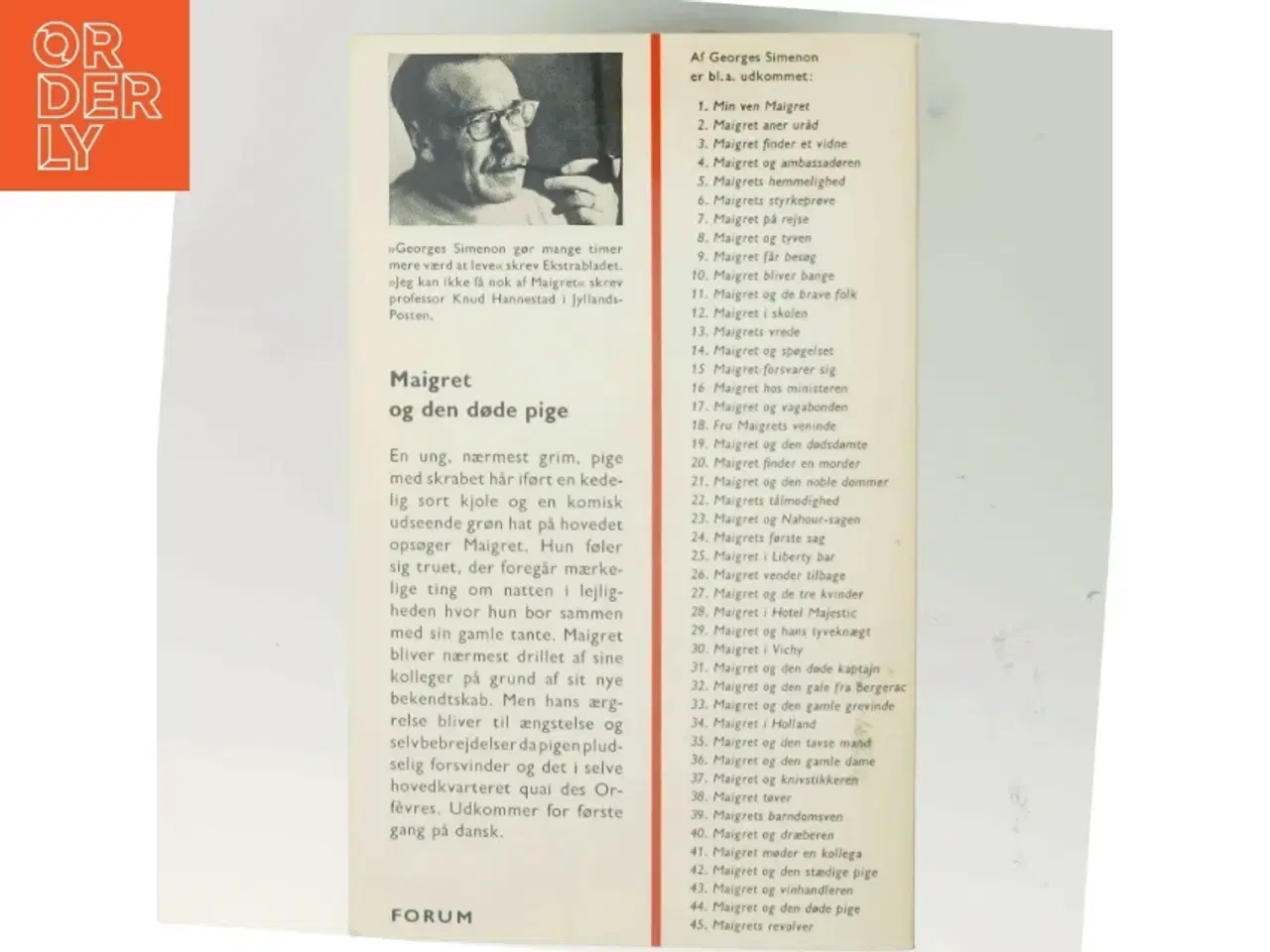 Billede 3 - Maigret og den døde pige af Georges Simenon (Bog)