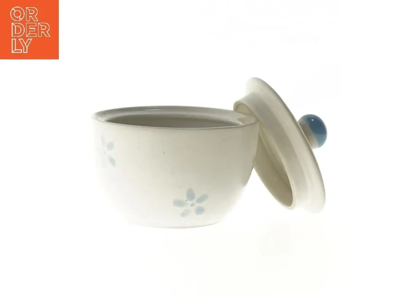 Billede 2 - Keramisk sukkerskål med låg (str. Ø 10x9 cm)