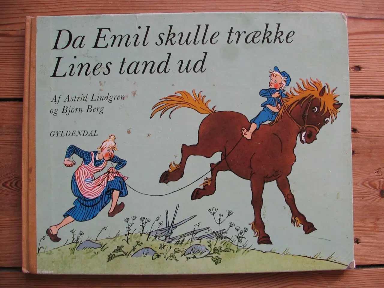 Billede 1 - Da Emil skulle trække Lines tand ud