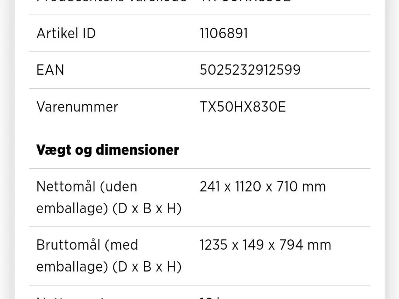 Billede 8 - 50" Flot 4k HDR10+ Smart Tv 