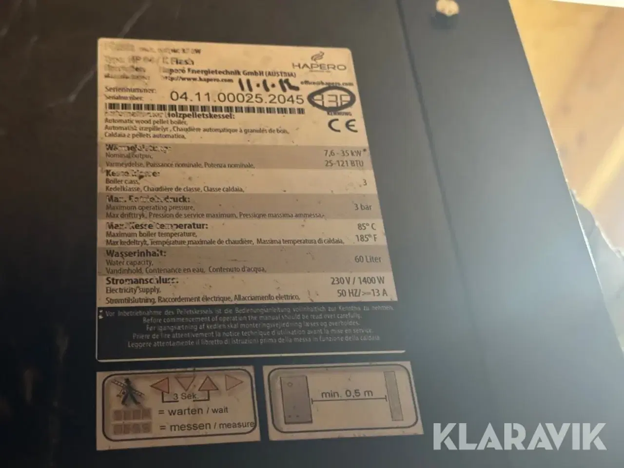 Billede 9 - Pillefyr Hapero HP 04/K Flash 2 styk