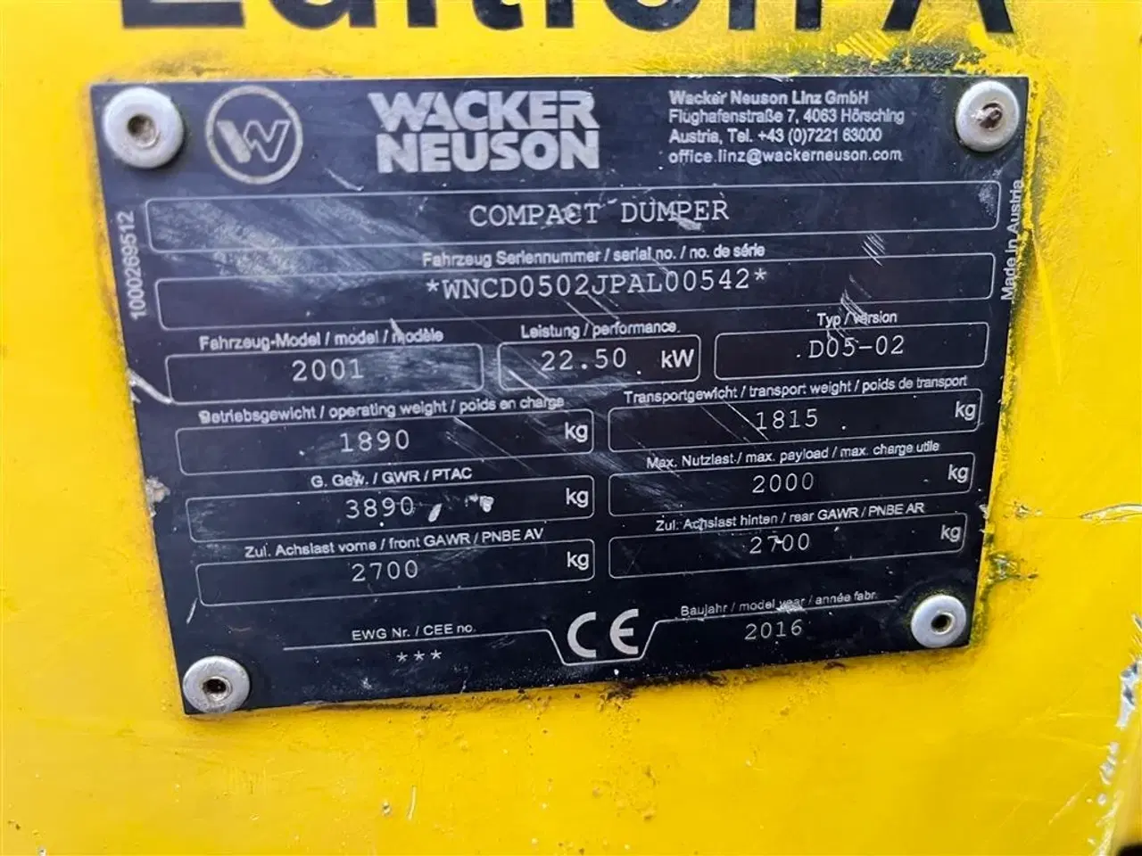 Billede 8 - Neuson 2001 2 tons dumper med svingbar lad